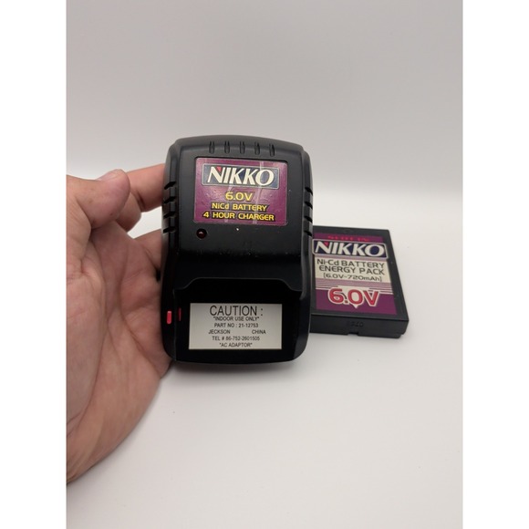 Nikko Ceramics Other - Nikko 6.0V NiCd 720mAh Battery Energy Pack w/ 6.0V 4-Hour Charger